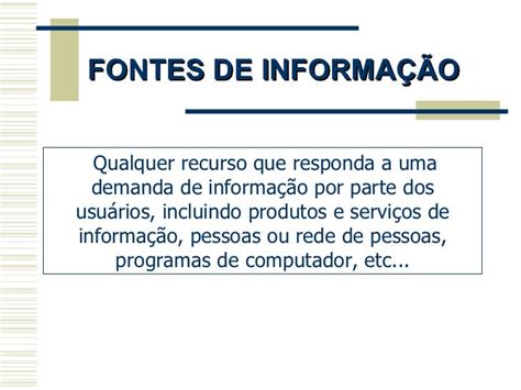 aula fontes de informacao