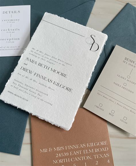 rust wedding invitations 3
