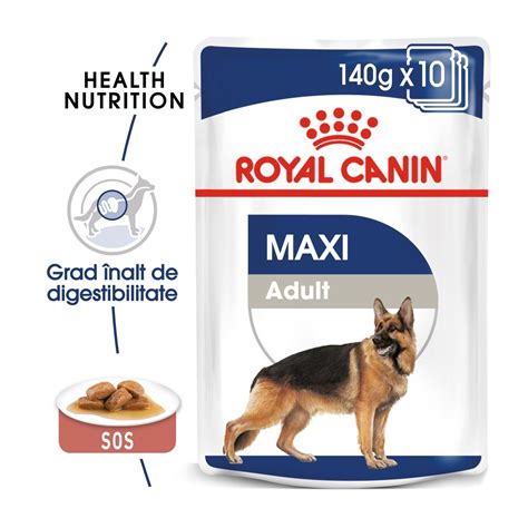 Royal Canin Maxi Adult, 10 x 140 g: 46,07 RON - PetMart PetShop