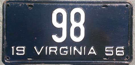 Virginia License Plates (1906-)