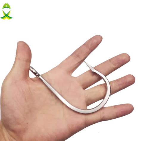 JSM 20pcs/lot 7732 Stainless Steel shark Fishing Hooks Big Game fishing ...