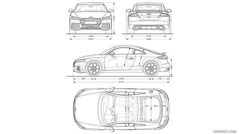 Audi TT RS Coupe | 2017MY | Dimensions