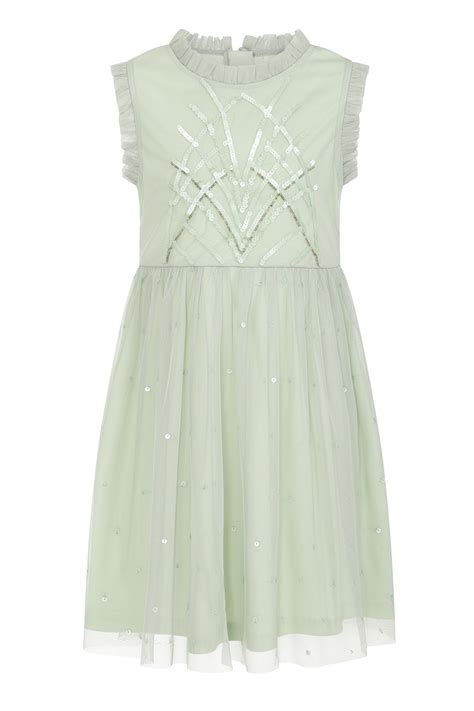 Nyla Seafoam Green Sequin Dress – Frock and Frill