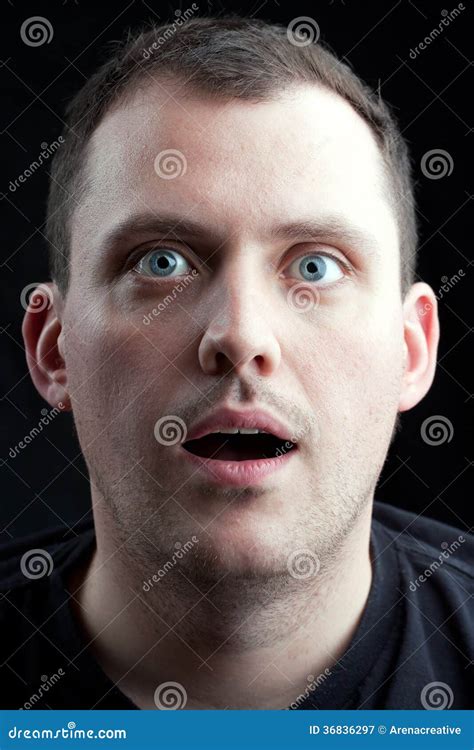 stunned shocked man stock image image  aged american