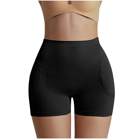 ICHUANYI Women's Seamless Mid Waist Fake Buttocks With Upturned
