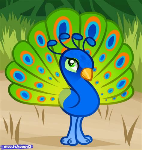 easy peacock drawing  getdrawings