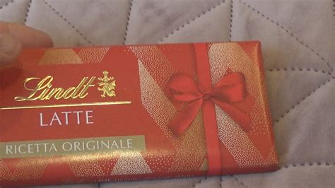 Lindt Latte Chocolate 100 g Unboxing and Test - YouTube