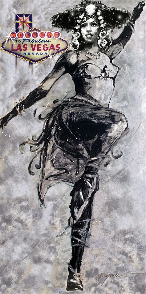 Custom Showgirl & Burlesque Paintings from Artist Michael Bryan