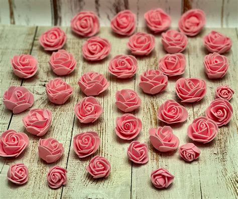 Купить Роза из фоамирана Искусственные цветы для декора/ 3 размера 30 ...