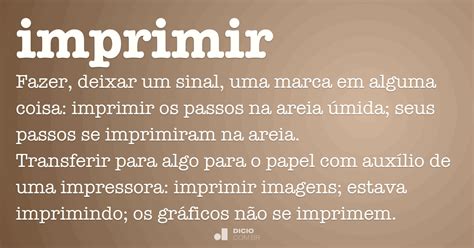 Defina Imprimir