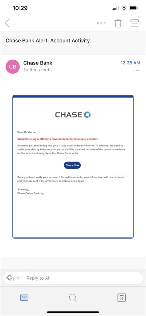 Chase Bank Fraud Email - myFICO® Forums - 5736912
