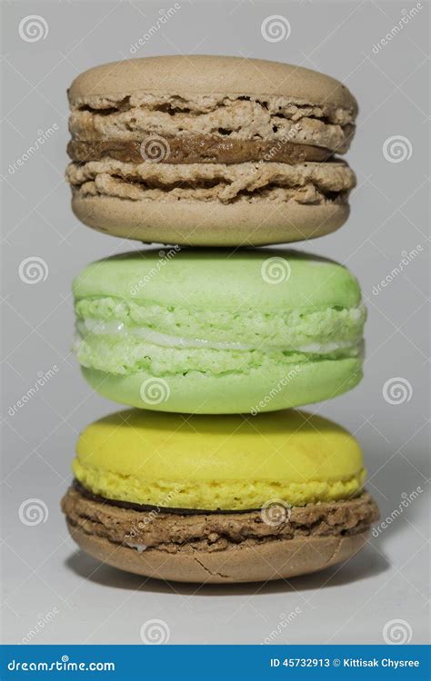 Macaron stock image. Image of bakery, cream, france, green - 45732913