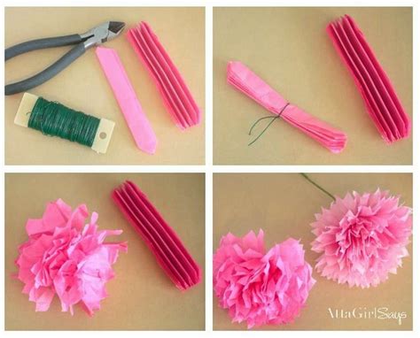 Легкие цветы из салфеток своими руками Paper Flowers For Kids, Tissue ...