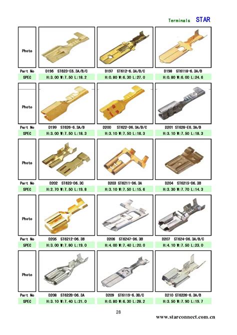 6.3mm Female Crimp Terminal Connectors Automotive Connector Spade ...