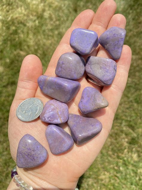 Tumbled Purple Jade - Purple Jade Tumbled Stone - Grade AAA | New Moon ...