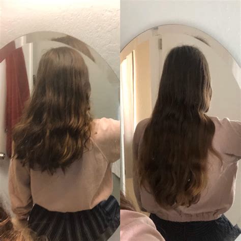 13 months of hair growth 💗 the result of not using any heat on my hair ...