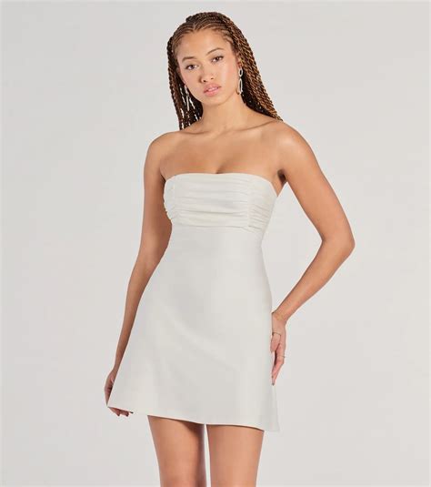 Pleated Satin Dresses & Windsor