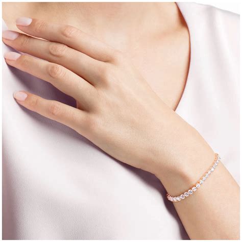 Браслет Swarovski Tennis Deluxe Rose Gold 5464948 - «Нева Тайм ...