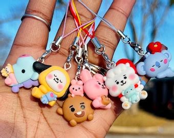 bts bt cell phone charm  pop etsy