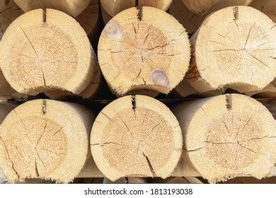 Wooden Balk Timber Beam Stacked Construction Stock Photo 1813193038 ...