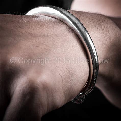 mens silver bangles chunky heavy weights silverwownet silverwow