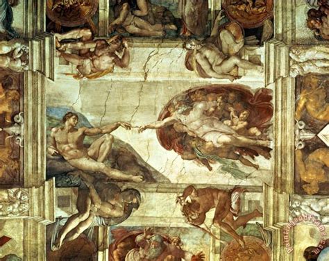 Michelangelo Buonarroti The Creation of Adam Detail From The Sistine ...