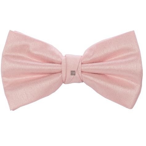 Pink Bow Tie | Shantung Wedding Bow Tie - Plain Pink Pre-Tied Wedding ...