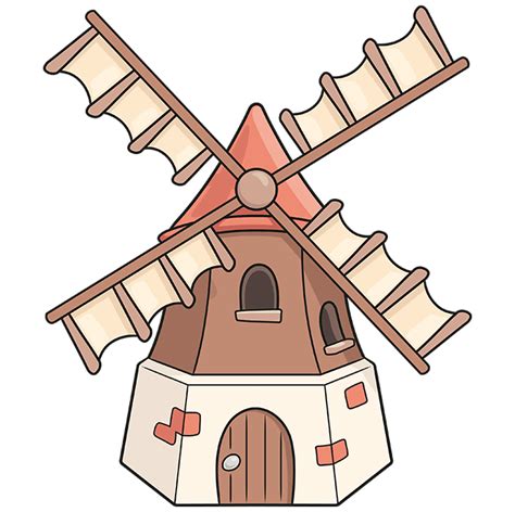 Old Windmill Drawing