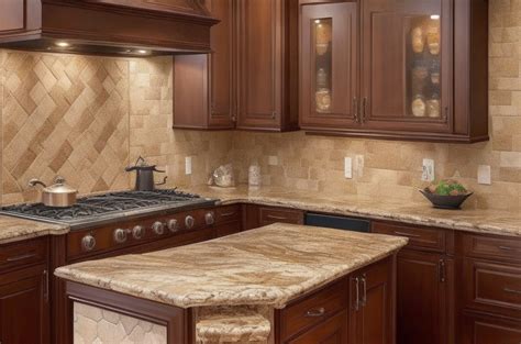 Backsplash Ideas For Fantasy Brown Granite Countertops - Updated Ideas