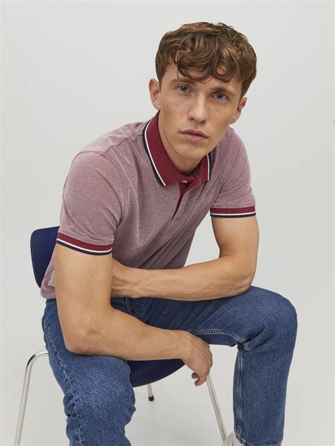 Једнобојно Огрлица за кошуљу Поло | Light Rose | Jack & Jones®
