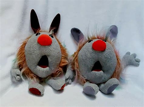Vintage Big Comfy Couch Plush Dust Bunnies Fuzzy & Wuzzy Plush Toys
