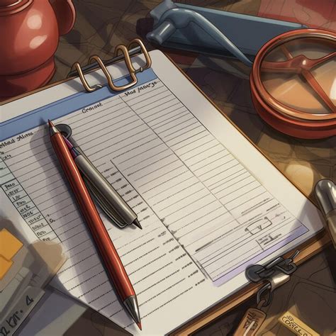 premium ai image close   handwritten   list plan   small