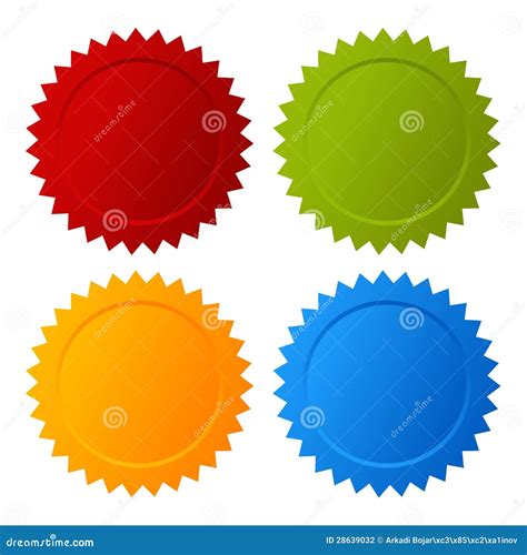Vector blank star stock vector. Illustration of button - 28639032