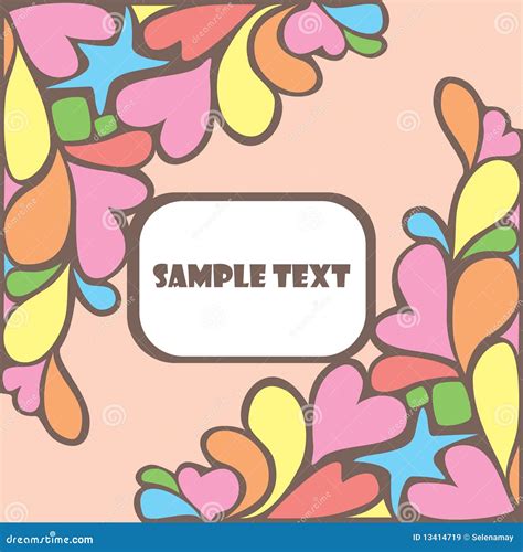 Lovely card stock vector. Illustration of creativity - 13414719
