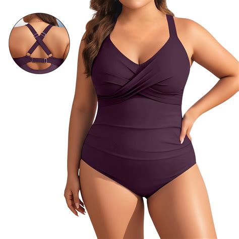 Plus Size Womens Bathing Suit Red Swimsuits Women's Swimsuits 1 Piece