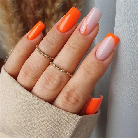 Pin on ногти идеи | Gold acrylic nails, Orange acrylic nails, Gel nails diy