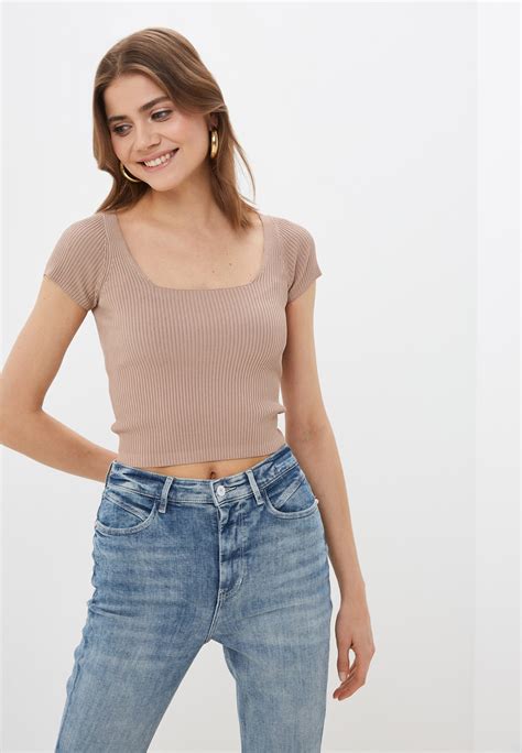 Топ Guess, цвет: бежевый, RTLABF092301 — купить в интернет-магазине Lamoda