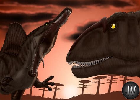 Spinosaurus VS Carcharodontosaurus by Vitor-Silva on DeviantArt