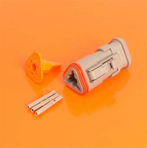 Deutsch DT Series 3 Way Plug Connector Kit - DT06-3S-E008 » 3 Way ...