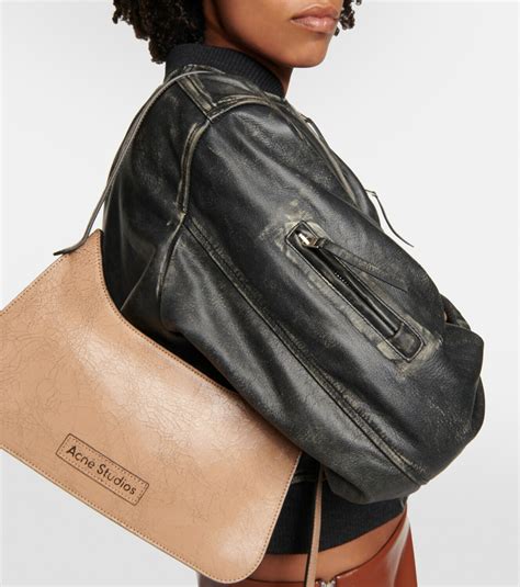 Acne Studios Cropped leather bomber jacket Acne Studios