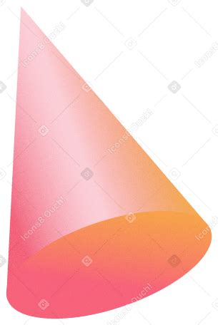 red cone shape png svg