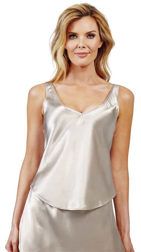 shadowline satin essentials wide strap camisole shadowline velrose