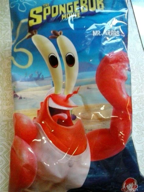 Wendy's Paramount The SpongeBob Movie Mr. Krabs Clip-on Kids Meal Toy