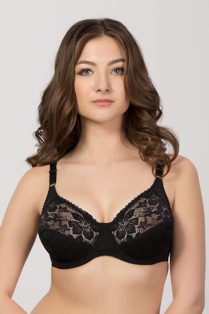 Напівдубльований бюстгальтер з мереживом 3 black Elita 70F black ...