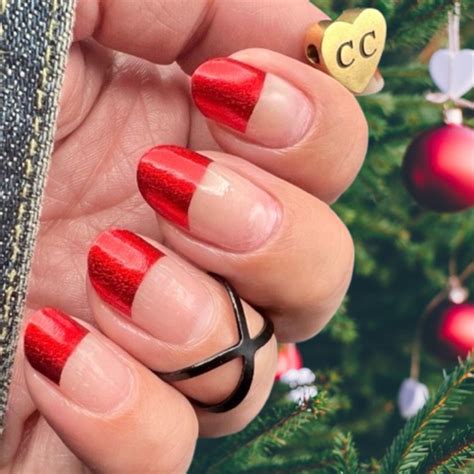 Cherry Red Tips (French Tips) | Color Crush Nails