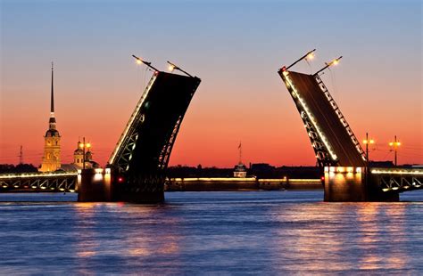 Развод мостов в Санкт-Петербурге 2019