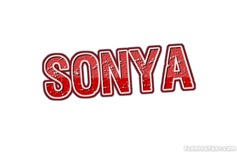 Sonya Logo | Free Name Design Tool from Flaming Text