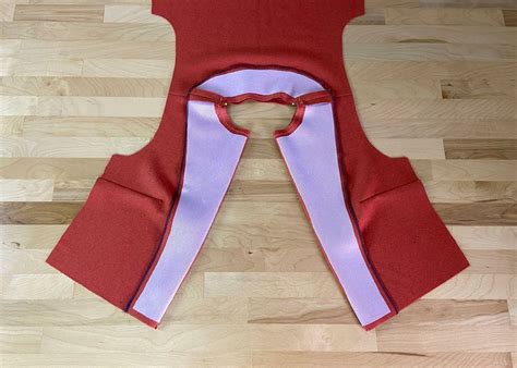 sewing  extended front neck facing doina alexei sewing garment