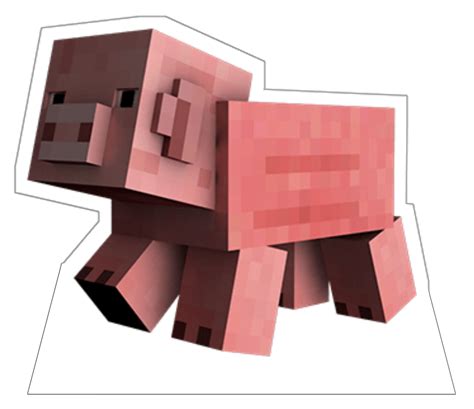 Porco Vermelho Do Minecraft - Porco Minecraft Png
