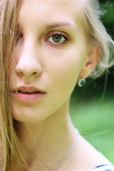 Close Up Portrait of a Beautiful Face